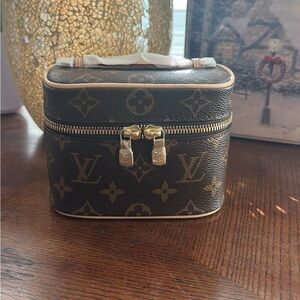 Louis Vuitton Brown Monogram Nice Nano  Vanity Case